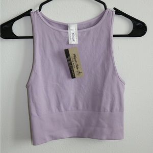 Lavender cropped tank top